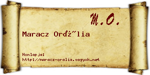 Maracz Orália névjegykártya